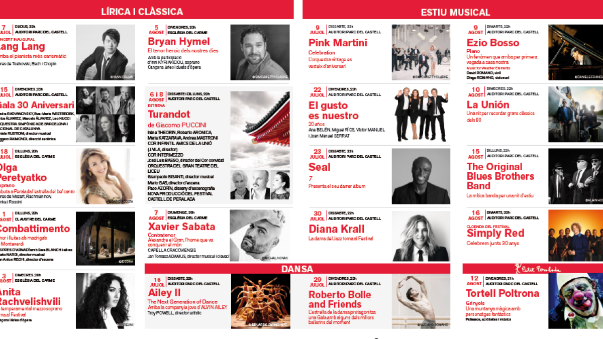 30th Anniversary Festival Castell de Peralada