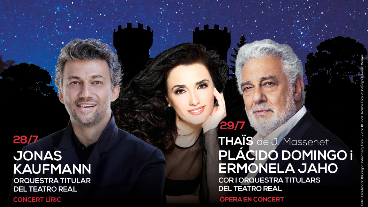 Jonas Kaufmann, Plácido Domingo and Ermonela Jaho, first names for Peralada