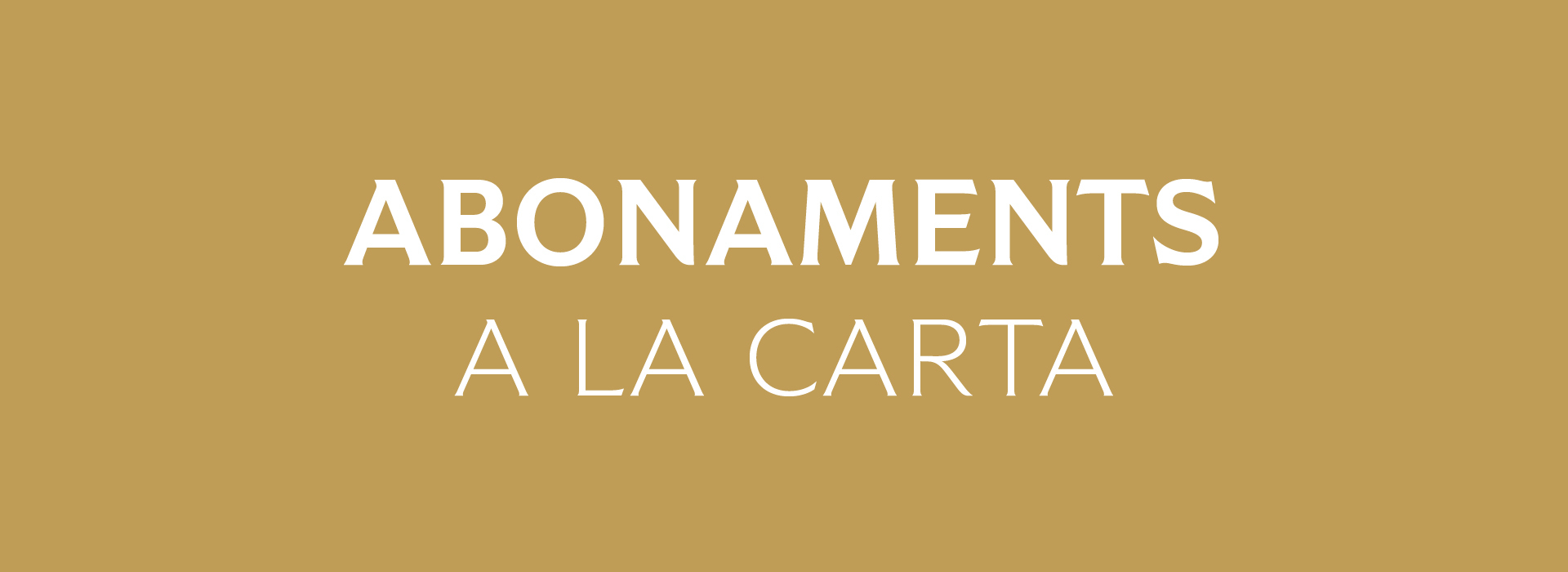 A LA CARTE PASS