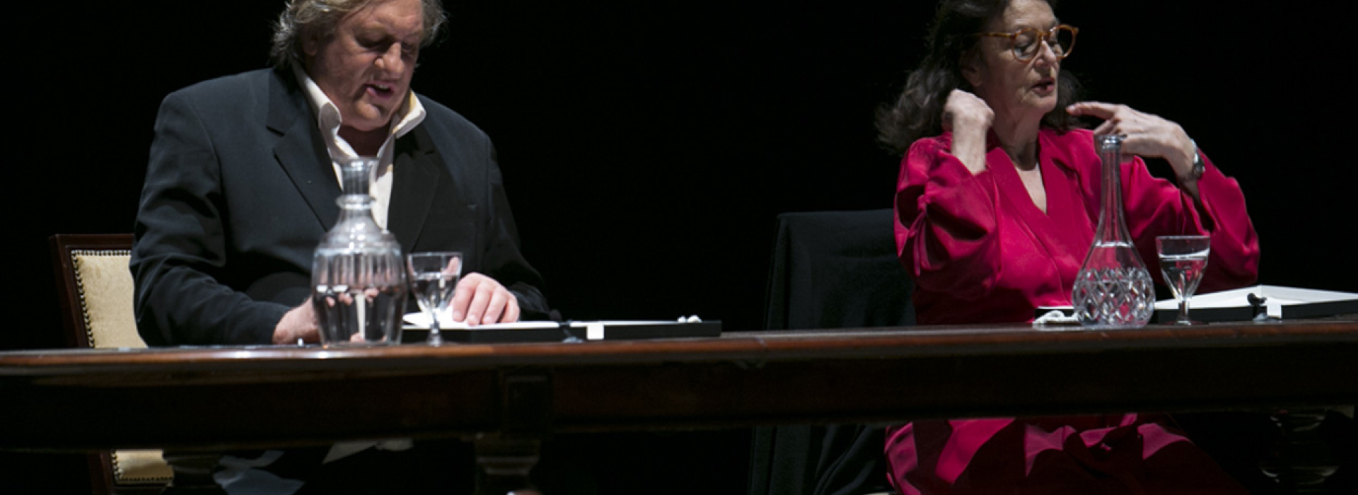 Cartas de amor en el escenario del Festival de Peralada con dos grandes de la interpretación: Gérard Depardieu y Anouk Aimée Cartas de amor en el escenario del Festival de Peralada con dos grandes de la interpretación: Gérard Depardieu y Anouk Aimée